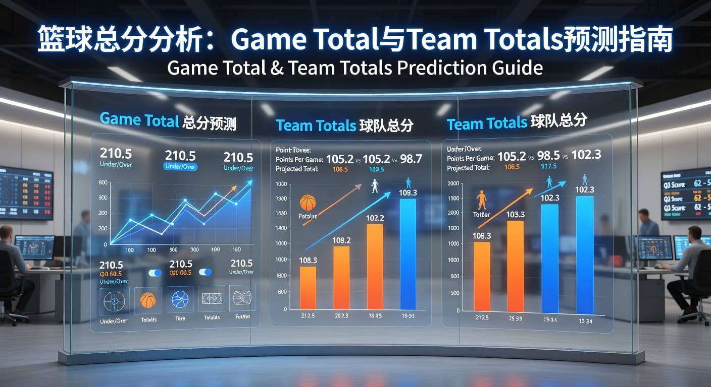 篮球总分 game total team totals：赛前判断与团队总分